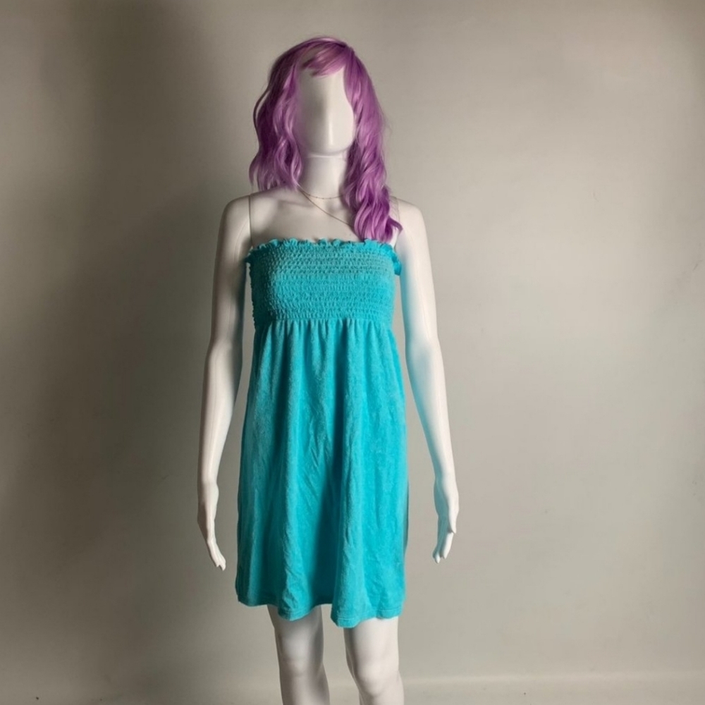 NWT Wild Fable Women Turquoise Blue Sun Dress, Size XL
